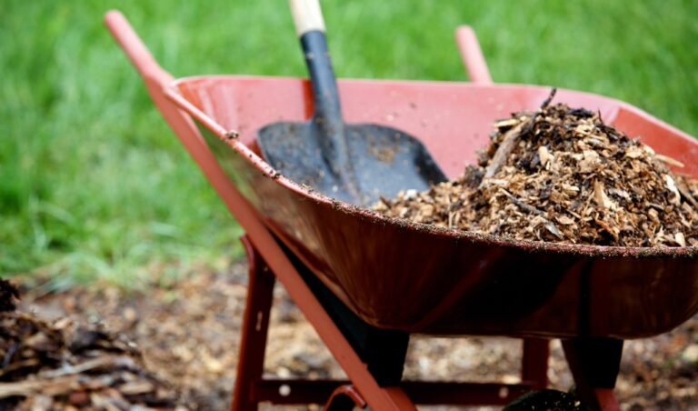 what to do with old mulch